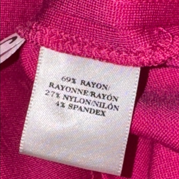 NEW Ann Taylor Size 2 Tall Hot Pink Laser Cut Sheath Midi Dress Business $138 - Picture 10 of 10